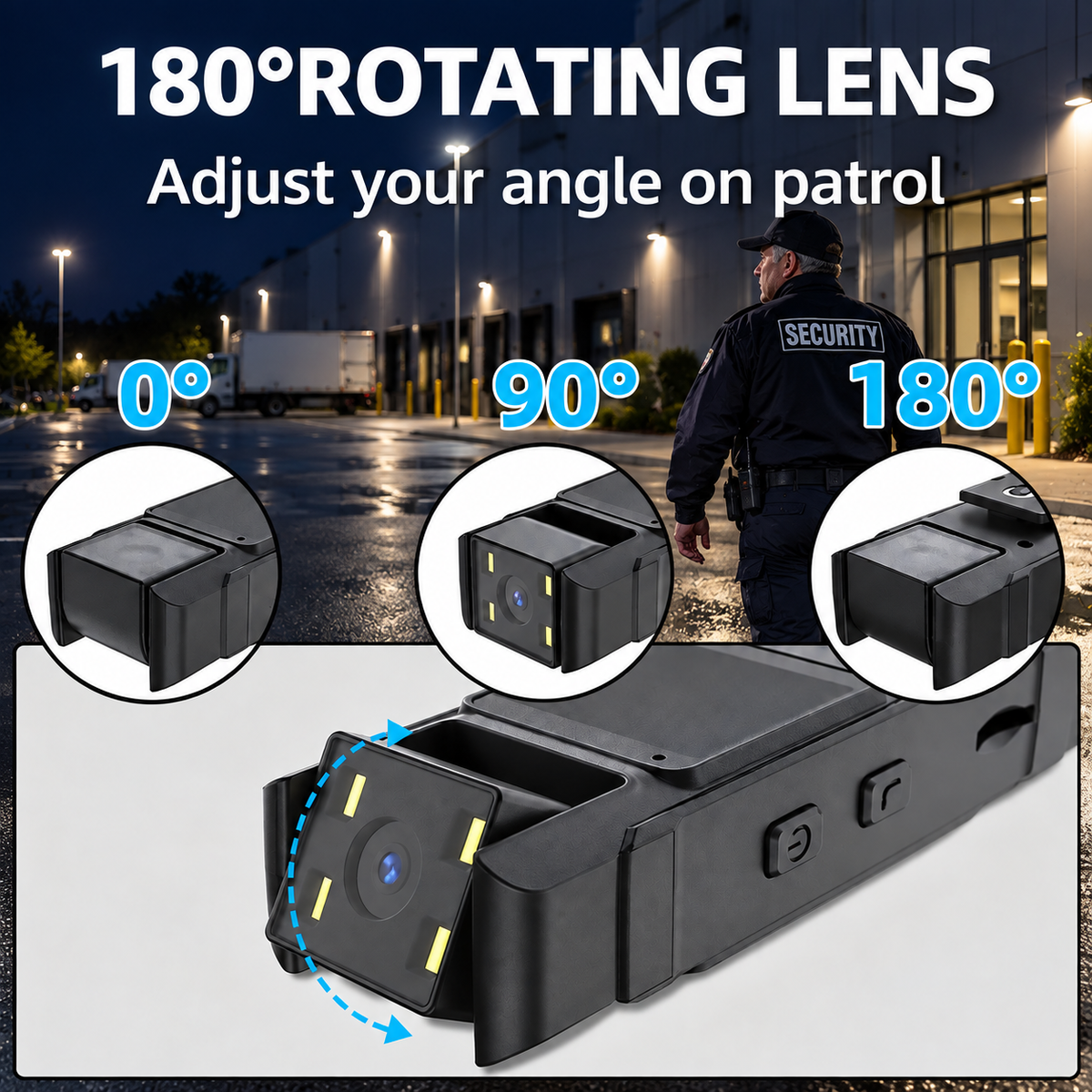 4K Rotatable Body Camera