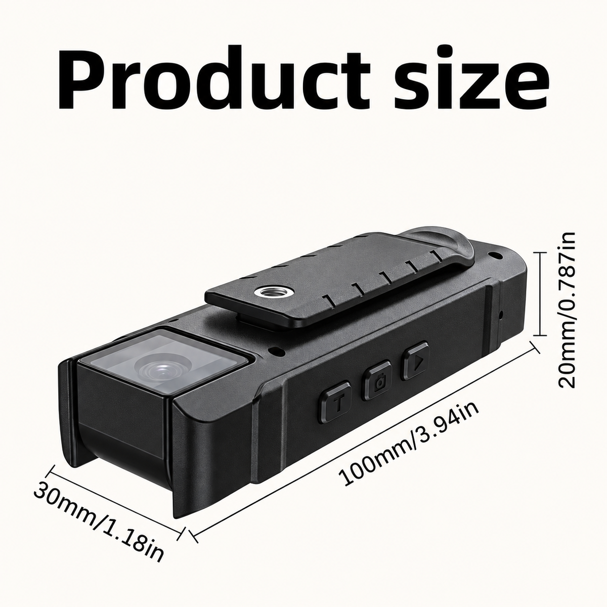 4K Rotatable Body Camera